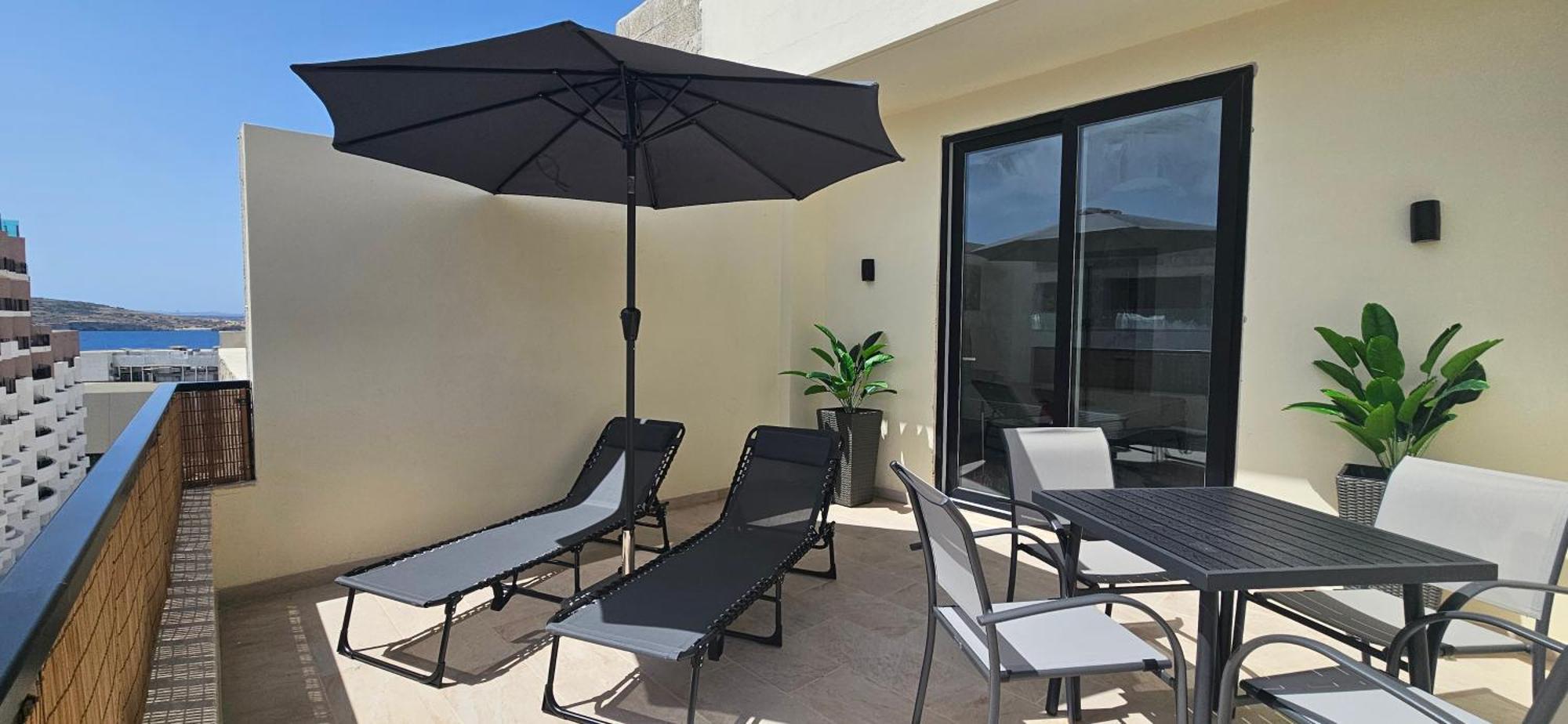 Апартаменти Sea Breeze Penthouse And Terrace Qawra St Paul'S Bay Сент-Полс-Бей Екстер'єр фото